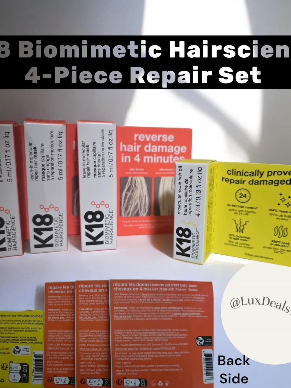 K18 Biomimetic Hairscience Repair Set 4pc